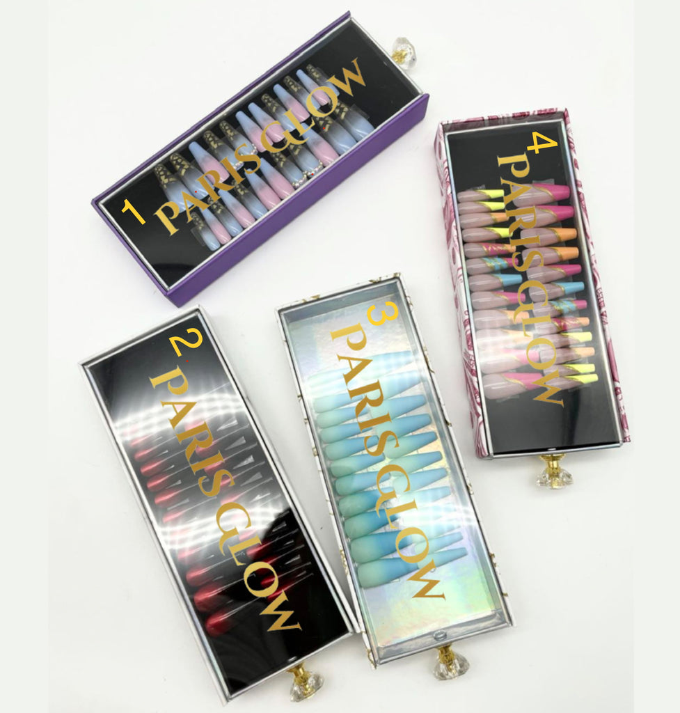 Paris Glow Press Ons